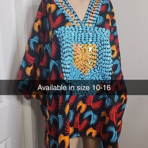 Vibrant Multicolor V-Neck Women's Tunic Top